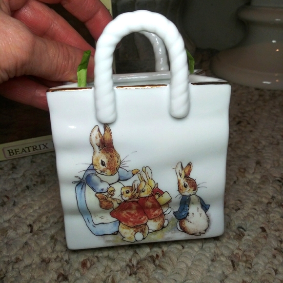 Beatrix Potter 2008 Porcelain Favour Bag From Reutter Porzellan Germany - Picture 3 of 11